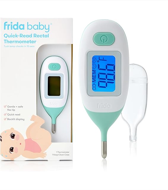 Frida Baby Rectal Thermometer for Baby Digital Fever Thermometer for Babies, Newborns & Infants, FSA/ HSA Eligible