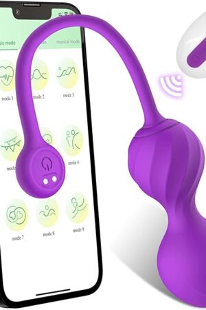 APP G Spot Vibrator, Sex Toys Clitoral Vibrators with 9 Vibration Modes, Remote Control Vibrators Waterproof Silicone Adult Sex Toys for Women and Couples Pleasure (Purple)