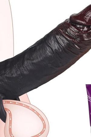 6 inchs Penis Sleeve, Brown Realistic Thick SliconeAdult Cock Toys, Alargamiento De Pennis Extender & Pennis Sleeve Girth Enhancer for Men, Couples Adult Sex Ateroeri Toys & Games-M Size