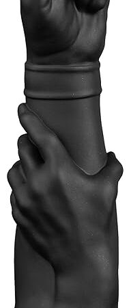 Fist Explorer Realistic Fist Dildo - 1476" Black Silicone Anal Dildo, Large Thick Dildo with Suction Cup for Deep Penetration, Anal Toys for Men and Women - Suitable for All Genders