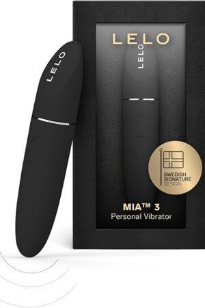 LELO MIA 3 Female Personal Massager, Mini Vibrator Quiet with 8 Pleasure Settings and an Updated Petite Design, Discreet Vibrator Small, Clitoris Vibrator (Black)