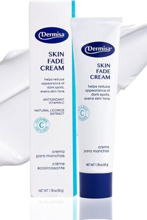 Dermisa Skin Fade Cream with Vitamin C | Helps Reduce Dark Spots and Age Spots | All Skin Types | 178 OZ | Pack of 1