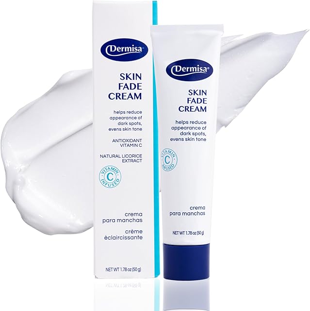 Dermisa Skin Fade Cream with Vitamin C | Helps Reduce Dark Spots and Age Spots | All Skin Types | 178 OZ | Pack of 1