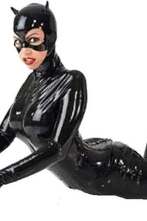 Women Sexy Lingerie Jumpsuit Full Body Design Cosplay Stage Performance Uniforms Patent Leather Catsuit