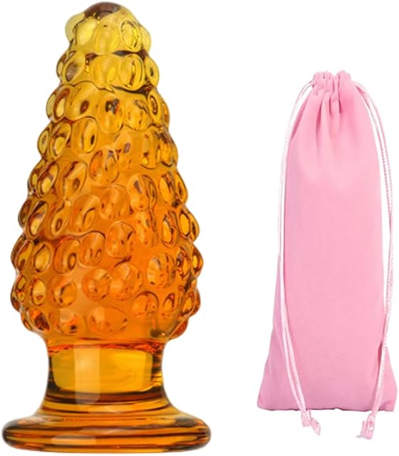Christmas Crystal Dildo Anal Butt Plug Pleasure Wand Penis Glass Dildo Anal Butt Plug G- Or P-Spot Toy Stimulation Adult Sex Toy Unisex Anal Butt Plug for Pleasure