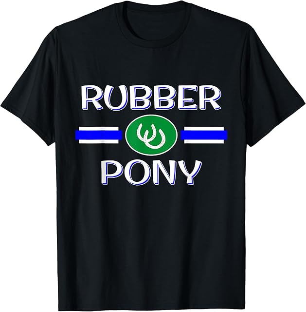 BDSM Rubber Pony Fetish, Human PonyPlay Kink, Dom Sub Gift T-Shirt