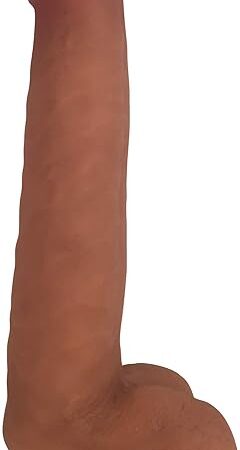 Easy Riders 8 Inch Dual Density Dildo with Balls - Tan