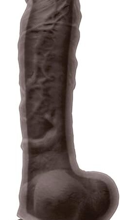 Colours - Dual Density - 8" Dildo - Dark Brown