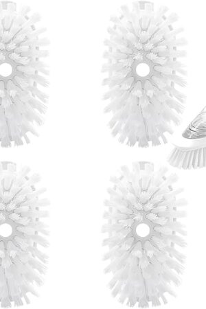 Brush Refills for OXO Dish Brush - 4 Pack Dish Brush Cleaning Soap Dispensing Head Replacement for Scrubber (White)