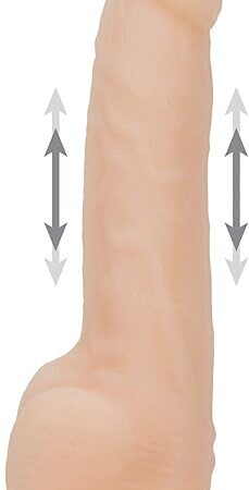 BMS Enterprises 77872: Naked Addiction Thrusting Dong with Remote, 9 in., Vanilla