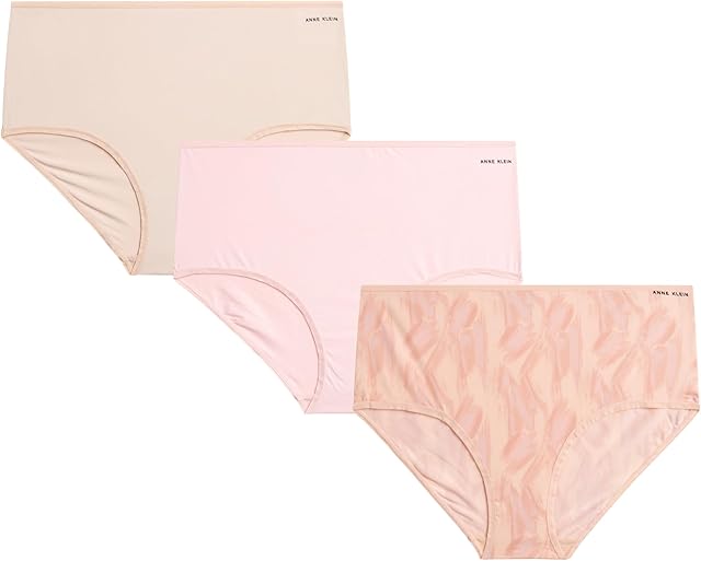 Women's Bikini Panties - 3 Pack Breathable Seamless Stretch Microfiber Ladies Underwear S-XL