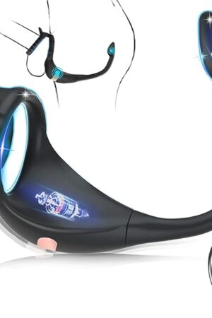 Vibrating Cock Ring Taint Stimulator with Mini Bullet, Anal Adult Couples Sex Toys for Men, Remote Control Anal Butt Plug Prostate Massager Penis Ring Vibrator Male Sex Toy, Vibrators for Men Pleasure