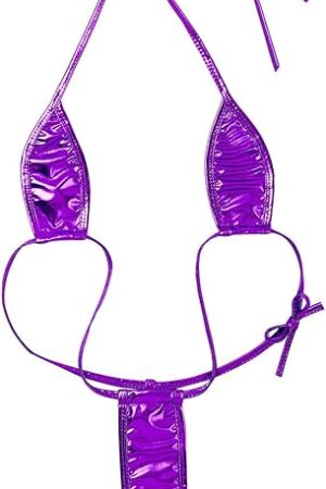 Women Sexy Slingshot Teardrop Mini Bikini G-String Weeny Thongs Halter Lingerie Underwear