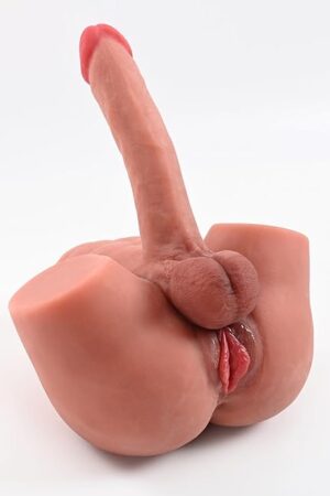 7.93lb Dildo Sex Dolls for Women,Realistic Shemale Sex Doll Torso with Flexible Dildo Huge Cock Ball,Soft Ass Tight Anal Hole for Female Masturbation Sex Toy for Adult Men Gay