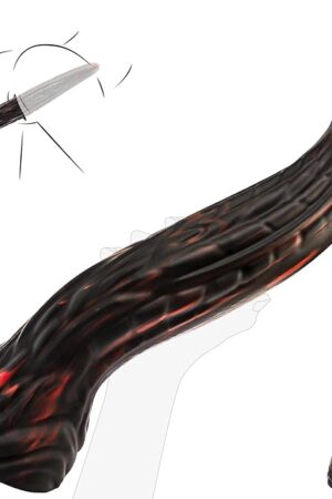 145 Inch Long Anal Plug Dildo Feels Like Skin, Huge Fantasy Dildo with Strong Suction Cup, Realistic Silicone Dildos for G Spot & Anal Stimulation, Butt Plug Monster Sex Toy for Men Women