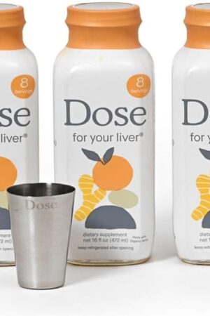 for Your Liver Cleanse Detox & Repair, Organic Milk Thistle Supplement with Turmeric, Dandelion, Ginger, and Orange, Promotes Optimal Liver Function,16oz Bottle, 3 Pack (3 Weeks Supply)
