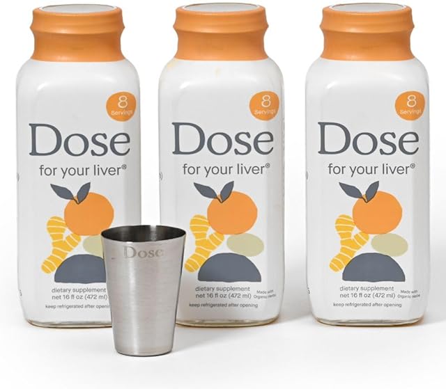 for Your Liver Cleanse Detox & Repair, Organic Milk Thistle Supplement with Turmeric, Dandelion, Ginger, and Orange, Promotes Optimal Liver Function,16oz Bottle, 3 Pack (3 Weeks Supply)