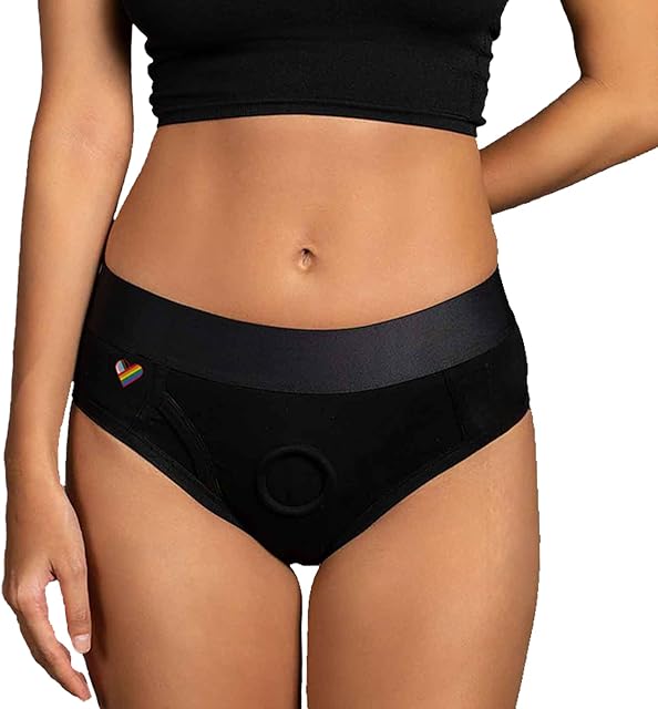 Brief Underwear Strap-On Harness and Packer with O-Ring | Comfortable & Supportive | Dildo and Double Dildo