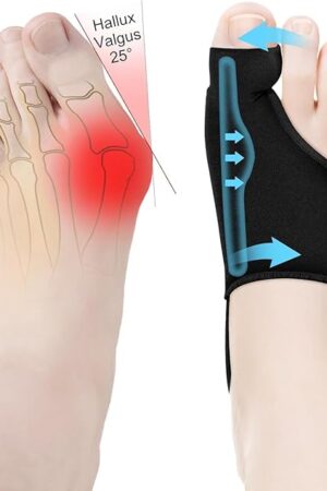 2Pcs Bunion Corrector for Women & Men Big Toe Straightener-Bunions Correction Women & Men-Bunion Splint-Bunions Pads for Bunion Relief-Hallux Valgus Pain Relief,Comfortable & Breathable for Day/Night