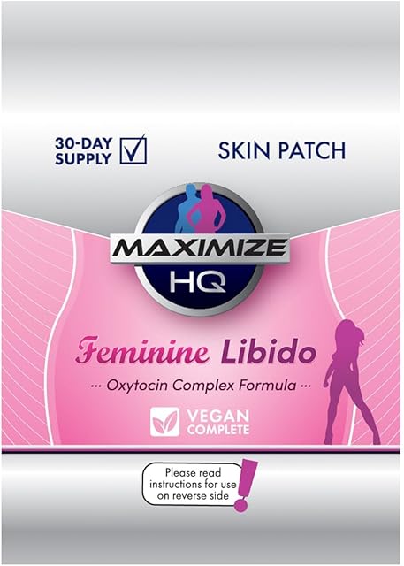 Female Intimacy Patches - Oxytocin Formula Complex - Supports Love and Trust - Female Performance Enhancement Support - 8 Hour Time-Release - Gluten Free