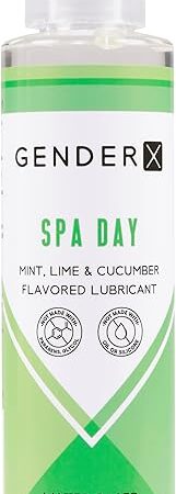 Water-Based Personal Lubricant, Mint, Lime & Cucumber Flavored Lube for Men & Women, Sugar Free, Non-Staining, 8 fl oz