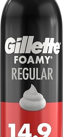 Gillette Foamy Classic Shave Foam for Men, Protection Against Shaving Irritation, Quick and Smooth Shave, shaving cream, 14.9 Oz