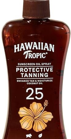 Hawaiian Tropic Tanning Oil Pump Spray, SPF 25, 8 Fl Oz