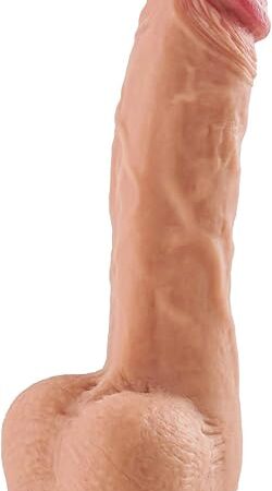 20.5 cm Realistic Dildo, Classic Dildo G-spot for Women with Flexible Dong, Silicone Anal Dildo Real Penis with Strong Suction Cup, Real Glans Testicles, Erotic Sex Toy