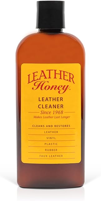 Leather Honey Leather Cleaner: Non-Toxic Leather Care Made in the USA Since 1968 Deep Cleans Leather, Faux & Vinyl - Couches, Car Seats, Purses, Tack, Shoes & Bags Safe Any Colors & White Leather