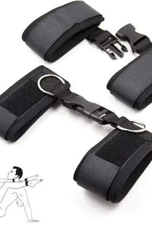 BDSM Toys Sex Bondage Rope Couples Sex Toys, Bed Bondage Restraints Kit Women Sex Toy with Ankle & Wristcuffs, Sex Furniture for Bedroom Sex Novelties Bondage Gear & Accessories Adult Toys for Women