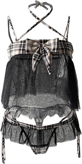 Women's Lingerie Set Japanese Anime Costume Outfit Cosplay Sexy Cute Plush Cat Tail Girl Sexy Bra and Panty Sets