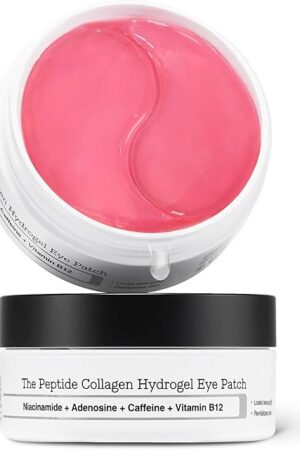 COSRX Under Eye Mask, Peptide Collagen Hydrogel Eye Patch for Puffy Eyes and Dark Circles, 60 Under Eye Patches, Korean Skin Care