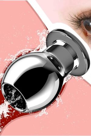 Hollow Anal Plug Vaginal Speculum Butt Peeking Stainless Steel Anus Plug Sex Adult Toy for Women Men