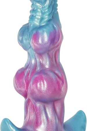 7.8in Big Monster Butt Plug,Silicone Anal Plug with Big Knots,Fantasy Knotted Dildo with Flared T-Base, Anal Trainer Adult Sex Toy for Men Women Gay Couple