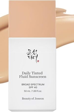 Beauty of Joseon Daily Tinted Fluid Sunscreen 12 Shades for Face Moisturizing Broad Spectrum SPF 40 Korean Skincare 50ml, 169 floz #LN110