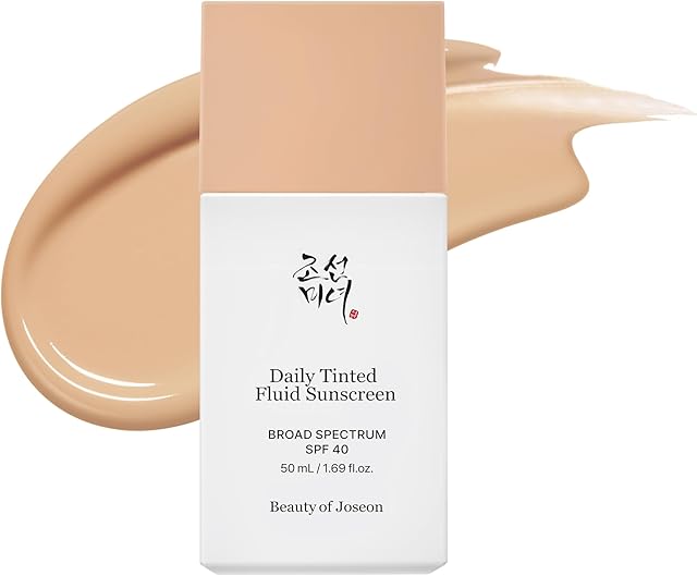 Beauty of Joseon Daily Tinted Fluid Sunscreen 12 Shades for Face Moisturizing Broad Spectrum SPF 40 Korean Skincare 50ml, 169 floz #LN110