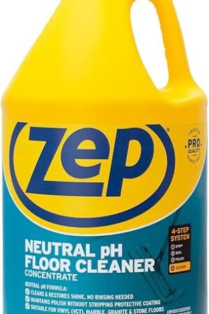 Zep Neutral PH Industrial Floor Cleaner - 1 Gallon - ZUNEUT128 - Concentrated Pro Trusted All-Purpose Floor Cleaner