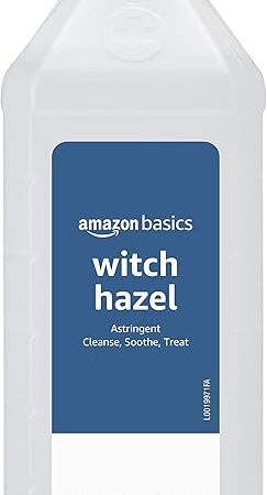 Amazon Basics Witch Hazel USP Astringent, Unscented, 16 Fluid Ounces (Previously Solimo)