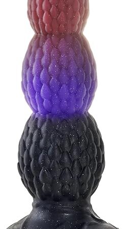 Anal Beads,669 inch Anal Dildo Silicone,Knot Dildo Dragon Dildo with Strong Suction Cup and 3 Beads,Sex Toys for Men, Women,G spot