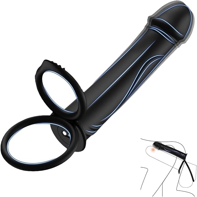 Anal Couples Male Adult Sex Toys?Anal Plug with Vibrating Cock Ring Strap On Anal Dildo Vibrating Anal Butt Plug 10 Vibrations Double Dildo Adult Sex Toys for Men and Couples