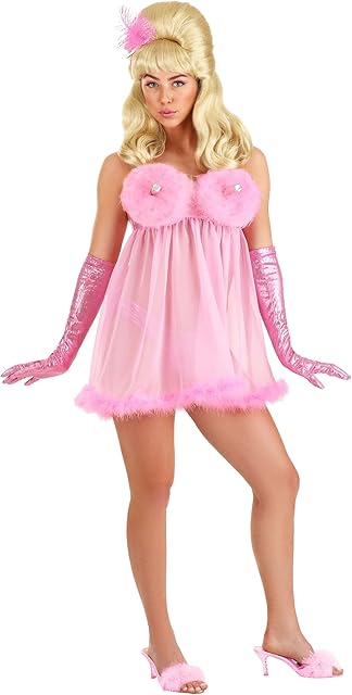 Femme Fatale Costume | Alluring Ladybot Outfit with Metallic Knit & Feather Details | Great for Halloween & Cosplay