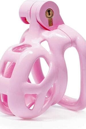 Cobra Male Chastity Cage with Lock & 5 Rings 3D Printed Chastity Devices Bondage Gear & Accessories Resin Virginity for Men Breathable (Micro)