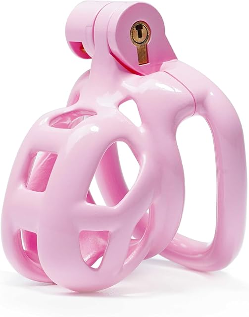 Cobra Male Chastity Cage with Lock & 5 Rings 3D Printed Chastity Devices Bondage Gear & Accessories Resin Virginity for Men Breathable (Micro)