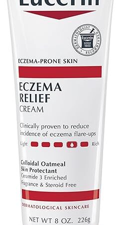 Eucerin Eczema Relief Cream, Full Body Lotion, Moisturizing Eczema Cream with Colloidal Oatmeal (Skin Protectant) and Ceramide 3, 8 Oz Tube