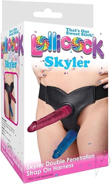 Curve Novelties 72912: Lollicock Double Dong Skyler Harness W/Dongs