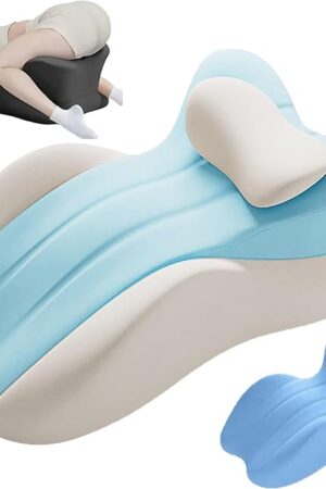 Intimacy Wedge Pillow for Couples, Low-Profile Butt Cushion with Discreet Look for Bedroom Privacy, 3D Contoured Design for Full-Body Relaxation (Multi-B)