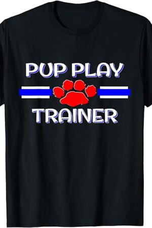 BDSM Pup Trainer Gear, Human Puppy Play, Gay Dom Sub Fetish T-Shirt