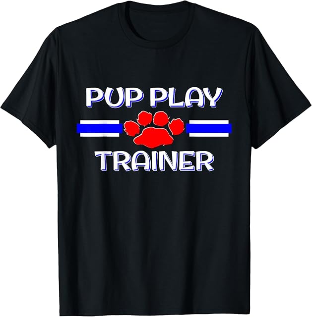 BDSM Pup Trainer Gear, Human Puppy Play, Gay Dom Sub Fetish T-Shirt