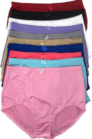 Women's Pack of 6 Girdle Panties High Rise Tummy Control Girdle Panties