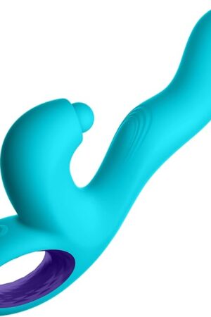 Klio Triple Action Thumping Rabbit Vibrator Sex Toy for Women - Super Soft, 100% Waterproof, G Spot Vibrator Adult Toy with 5 Internal & 3 External Thumping Speeds & 10 Vibration Modes (Turquoise)